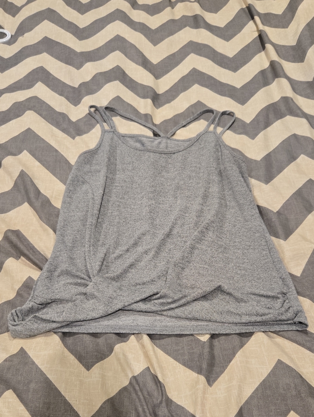 SHEIN Light Gray Double-Strap Camisole Tank
